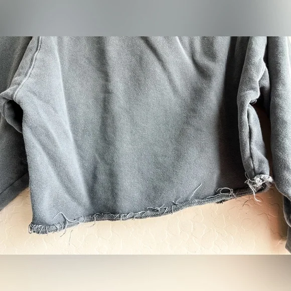 FREE PEOPLE We The Free Bri Pullover Sweater Charcoal - Medium - Picture 4 of 10